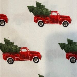 Vintage Red Truck Holiday Bedding Sheets